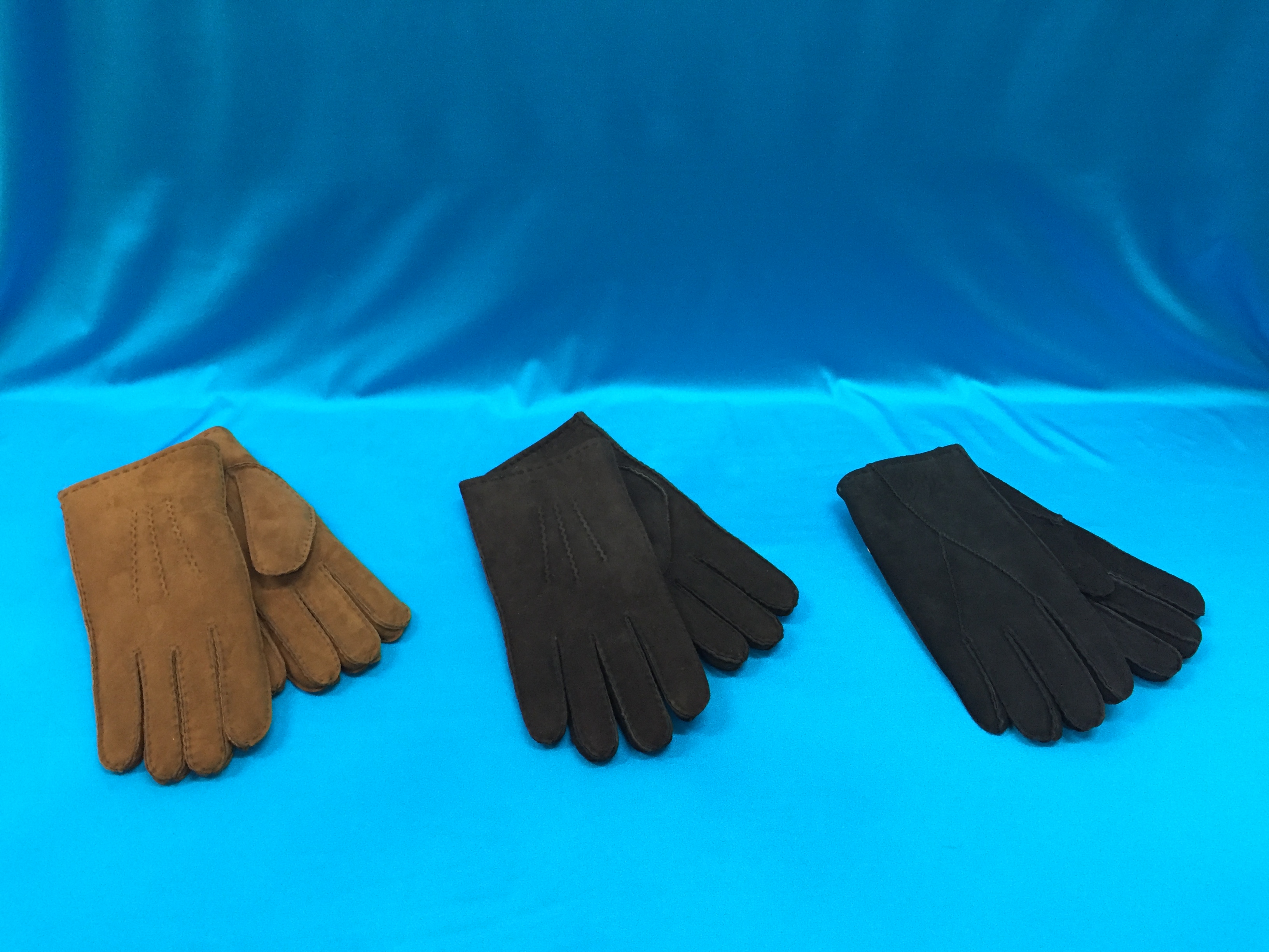 Mens shearling gloves - Click Image to Close